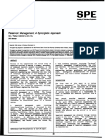 Spe - 20138 Reservoir Management. A Synergistic Approach