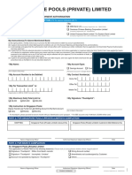 Application For Direct Debit Payment Authorisation Form