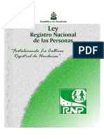 Ley Del Registro Nacional de Las Personas PDF