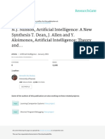 NJ Nilsson Artificial Intelligence A New Synthesis PDF