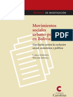 Movimientos Sociales Urbano Populares en Bolivia