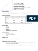 Curriculum Vitae: Career Objective