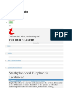 Staphylococcal Blepharitis Treatment: Try Our Search!