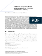 The Influence of Brand Image and Brand Attitude Toward Buying Interest (The Case of Garuda Indonesia and Lion Air)