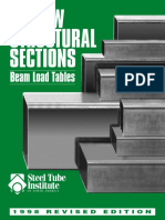 STEEL HSS Beam Load Table Bro PDF