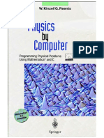 Physics by Computer Programming Physical Problems Using Mathematica® and C Springer 1998 PDF