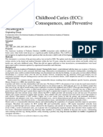 Policy On Early Childhood Caries (ECC) : Classifications, Consequences, and Preventive Strategies