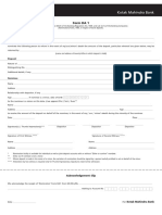 Kotak Nomination Form