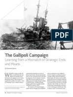 The Galliploi Campaign - Learning From A Mismatch of Strategic Ends and Means