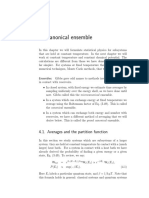 Canonical Ensemble: 4.1. Averages and The Partition Function