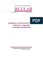 Significance of Restricted Zone in Superpave Aggregate Gradation Specification