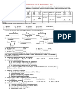 2nd Summative Test in Mathematics (q3)