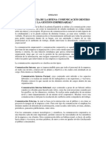 Ensayo "La Importancia de La Buena Comunicación Dentro de La Gestión Empresarial"