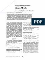 Electrochemical Properties of The Platinum Metals: by M. Muylder N. de