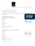 Method of Superposition - Beam Deflection - Strength of Materials Review