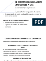 Cambios de Quemadores de Aceite Combustible A Gas