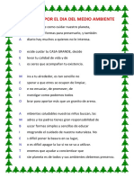 Acrostico Por El Dia Del Medio Ambiente