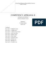 Competency Appraisal II Respiratory Exam