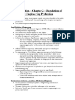 Ethics Section - Chapter 2 - Regulation of The Engineering Profession