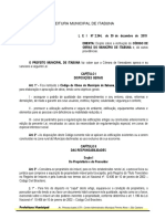 Lei #2.344-15 - PDF - Novo Código de Obras de Itabuna