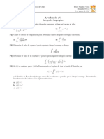 Ayudantia #1, Integrales Impropias