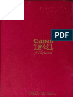 Canon F1 Sales Manual