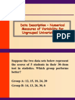 Measures of Variability