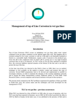 Management of Top of Line Corrosion in Wet Gas Lines