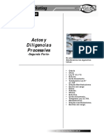 Actos y Diligencias Procesales