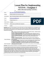 Lesson Plan For Implementing NETS - S-Template I: (More Directed Learning Activities)