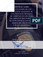 Una Ventana A La Libertad: Informe de Los Detenidos en El SEBIN