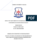 Impact of Client Drop Out On Portfolio Management in Microfinance Institutions in Ghana