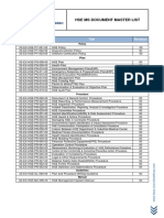 3S HSE MS Docs Master List