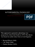 Autosegmental Presentation