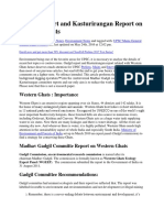 Gadgil Report and Kasturirangan Report On Western Ghats