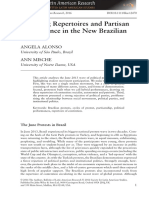 Changing Repertoires and Partisan Ambivalence in The New Brazilian Protests