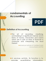 Fundamentals of Accounting