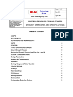 Process Design of Cooling Towers (Project Standards and Specifications)