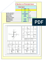 Check of Z Section On Principle Axes: Data Input