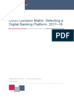 Ovum Decision Matrix: Selecting A Digital Banking Platform, 2017-18