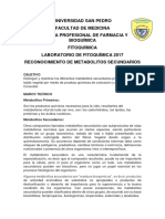 Reconocimiento de Metabolitos Secundarios