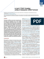 Architecture of The Lsm1-7-Pat1 Complex - A Conserved Assembly in Eukaryotic MRNA Turnover - 2013