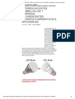 Diferencias Entre Bombillas LED y Lamparas Fluorescentes - Cuadros Comparativos e Infografias - Cuadros Comparativos