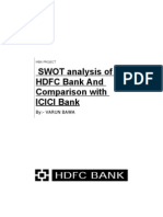 A Project Report On Comparison Between HDFC Bank &amp ICICI Bank