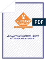 Voltamp Annual Report F.Y - 2015-16