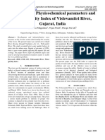 Assessment of Physicochemical Parameters and Water Quality Index of Vishwamitri River, Gujarat, India