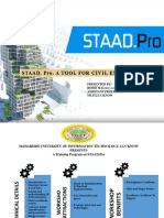 Staad. Pro. A Tool For Civil Engineer'S: Presented By:-Rohit Rai, (Assistant Professor Muit, Lucknow