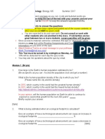 Test 1 Environmental Biology 2017