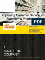 Improving Customer Service in Sunpharma Pharmacies: Group 8 - HR C