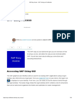 SAP Easy Access - SAP Training and Certification